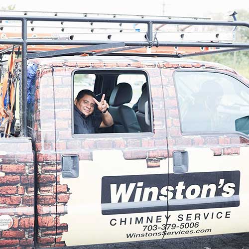 Winstons Chimney Service Truck