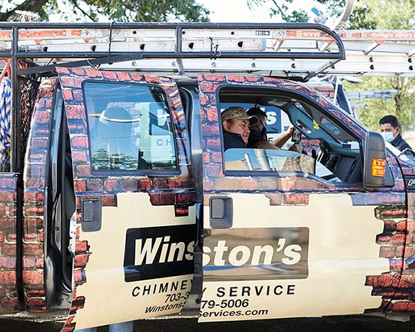 Winstons Chimney Original Photo of Service Truck Winstons Chimney truck - Winstons Chimney - Northern Virginia