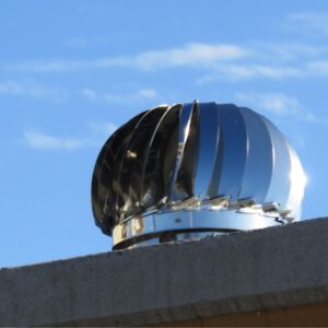 a rounded metal specialty chimney cap