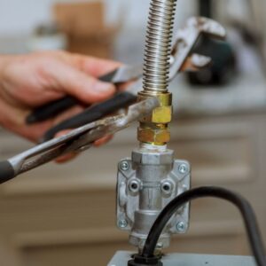 Attaching gas line to stove hotsell